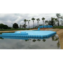 Non-slip floating bridge swimming pool modular pontoon dock for sale pontoon jetty price mini pontoon boat